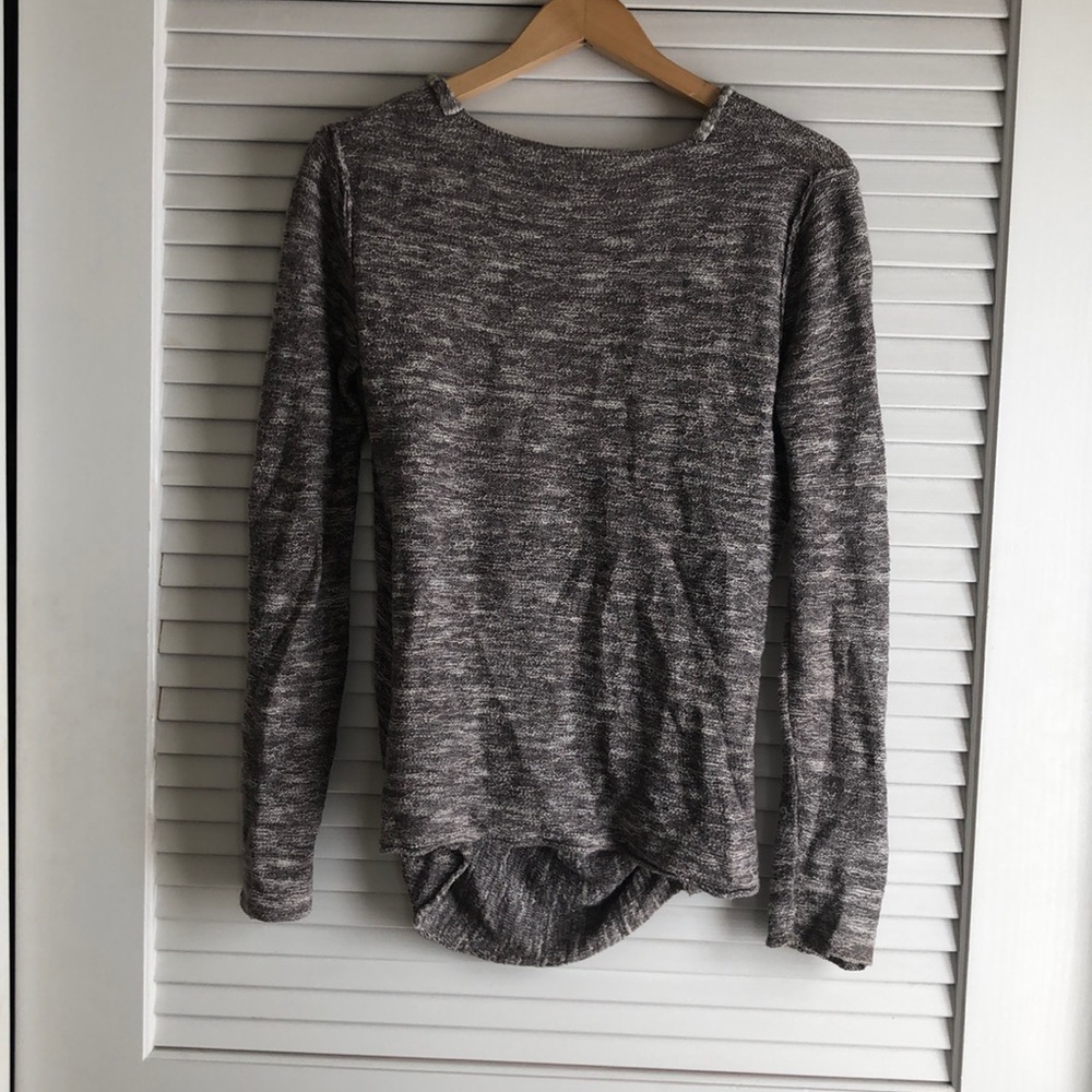 Free People Cotten/Linen Cross Front Sweater S - Picture 4 of 4